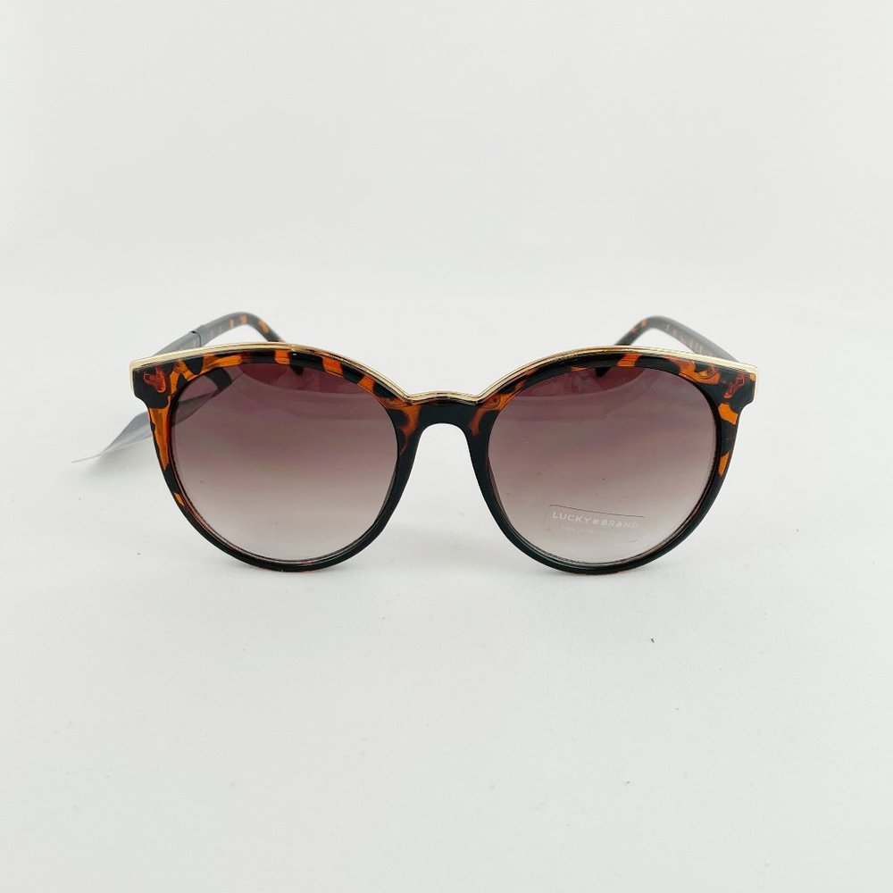 Lucky Brand Tortoise Round Sunglasses